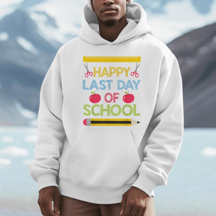 Cool Stylish Happy Last Day Of School Shirt Graduation Unisex Hoodie
