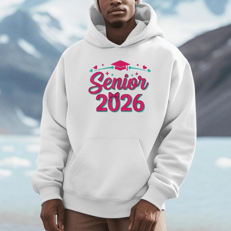 Coquette Pink Bow Senior 2026 Class Of Graduation Unisex Hoodie