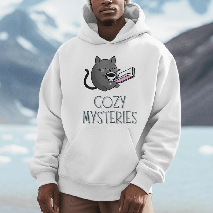 Cozy Mysteries Coffee And Novel For Book Lovers Unisex Hoodie