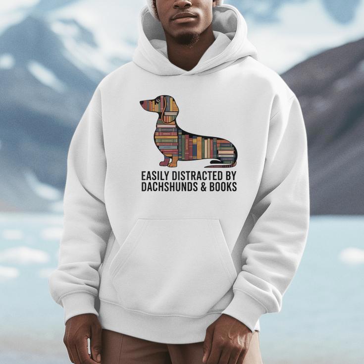 Dachshund Dog Dachshund Decor Books Nerds Dachshund Unisex Hoodie