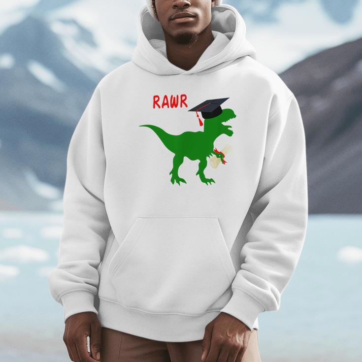 Dinosaur Rawr Diploma Graduate Graduation Unisex Hoodie
