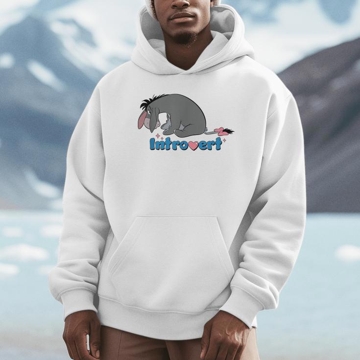 Disney Winnie The Pooh Introvert Eeyore Logo Unisex Hoodie