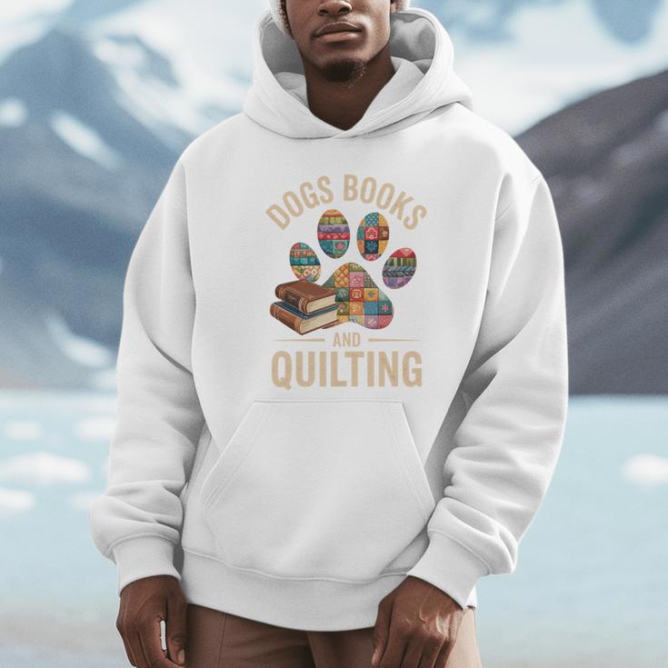 Dogs Books And Quilting Unisex Hoodie