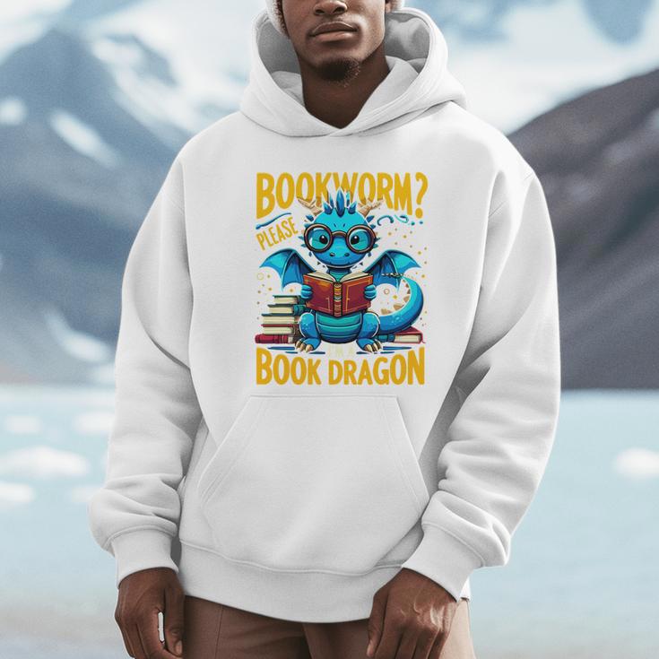 Dragon Bookworm Please I'm A Book Dragon Unisex Hoodie