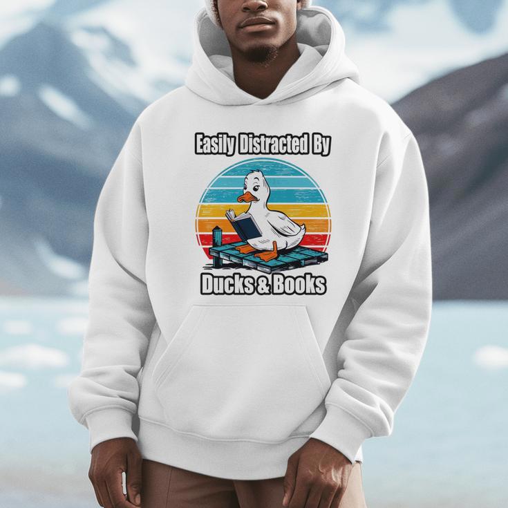 Ducks Books Lover Easily Distracted By Ducks & Books Unisex Hoodie