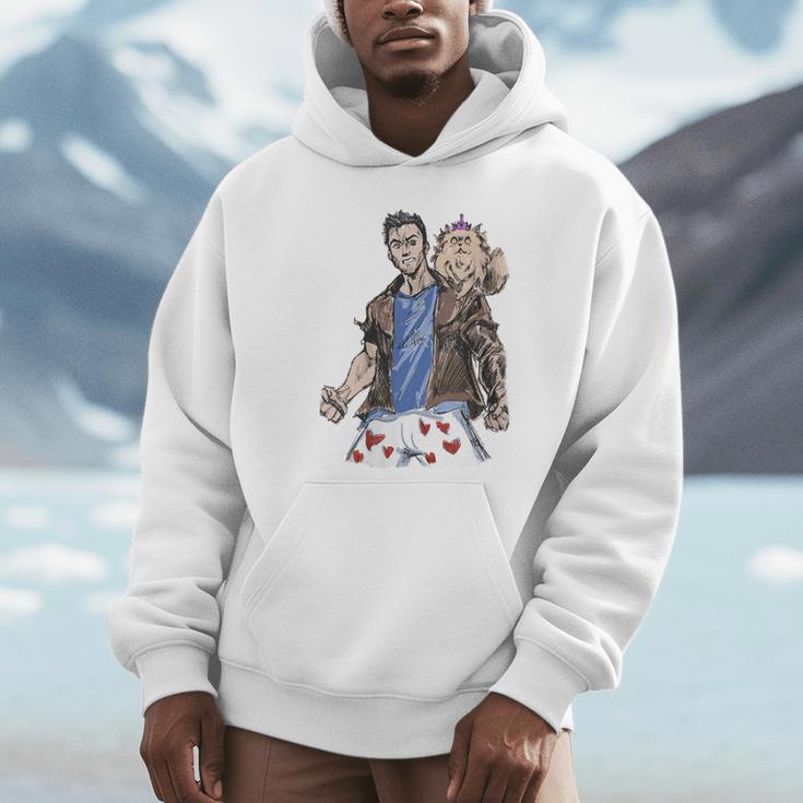 Dungeon Crawler Carl Sketchbook Princess Donut And Carl Book Unisex Hoodie