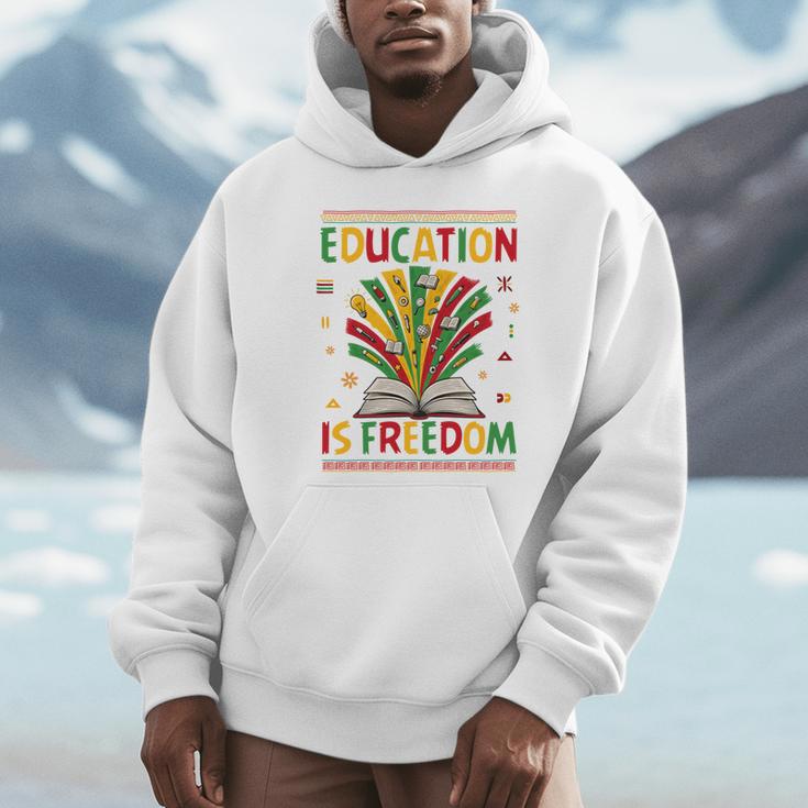 Education Is Freedom Books Lover History Month Unisex Hoodie