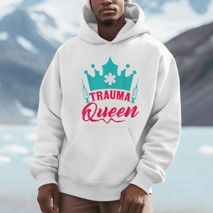 EMT Trauma Queen Paramedic Student T-Shirt Graduation Unisex Hoodie