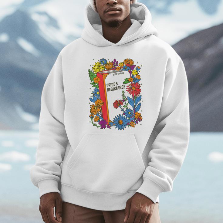 Equal Rights Book Flower Resist Feminist LGBTQ Floral Unisex Hoodie