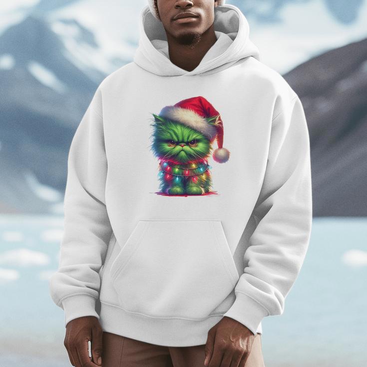 Ew People Meowy Cat Christmas Introvert Men Women Unisex Hoodie