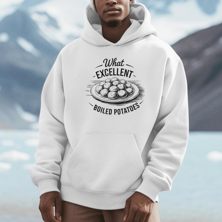 What Excellent Boiled Potatoes Book Lover Vintage Literature Unisex Hoodie