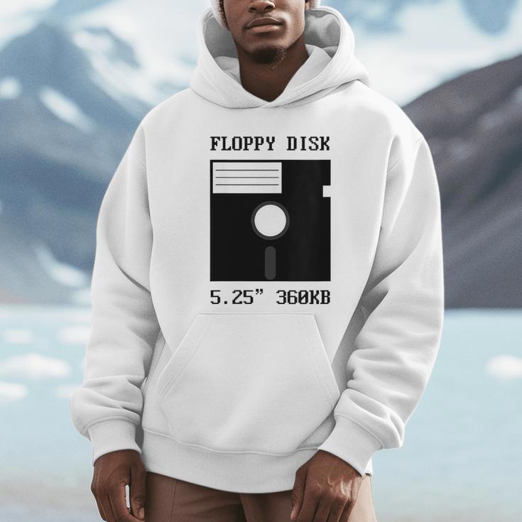 Floppy Disk Computer Nostalgia Fun PC Enthusiast History Unisex Hoodie