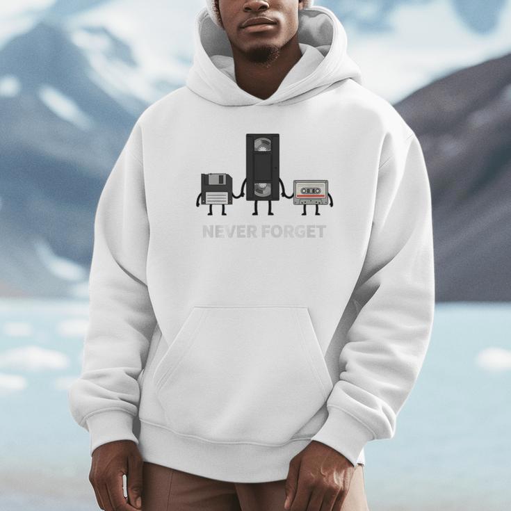 Never Forget Retro Nostalgia Tapes Throwback 80s Premium Tri-Blend Unisex Hoodie Never Forget Retro Nostalgia Tapes Throwback 80s Premium Tri-Blend Unisex Hoodie