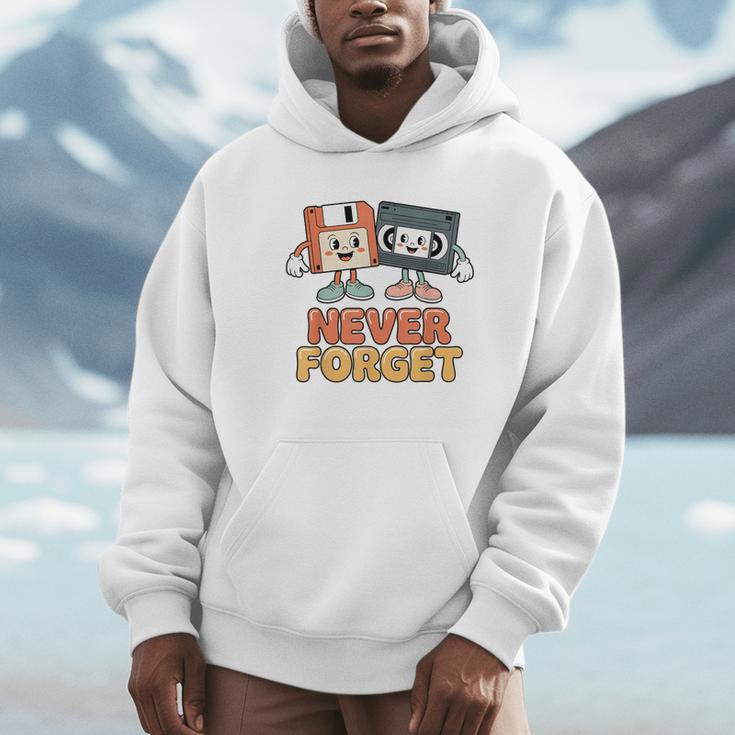 Never Forget Retro Old Technology Nostalgia Unisex Hoodie Never Forget Retro Old Technology Nostalgia Unisex Hoodie