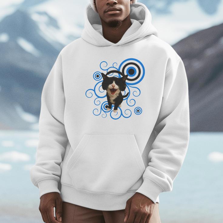Frutiger Aero Cat Meme Headphone Kitty Cat Lover Unisex Hoodie Frutiger Aero Cat Meme Headphone Kitty Cat Lover Unisex Hoodie