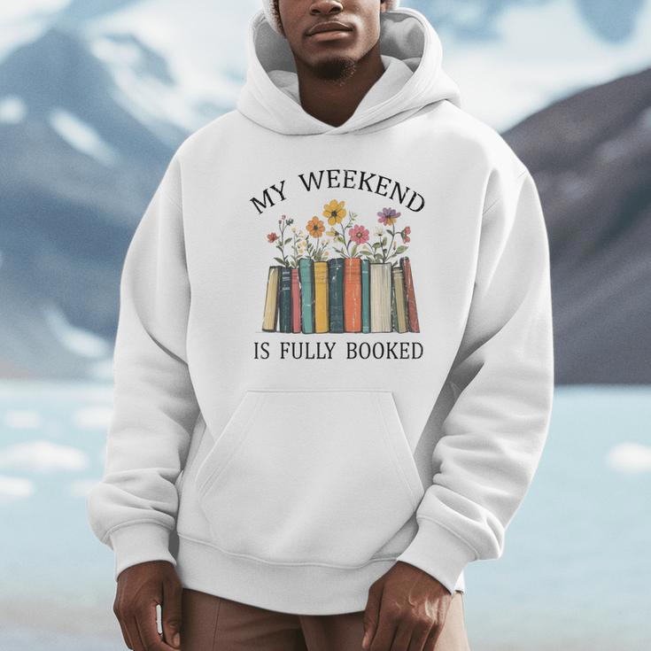 My Weekend Is Fully Booked Cozy Bookish Unisex Hoodie