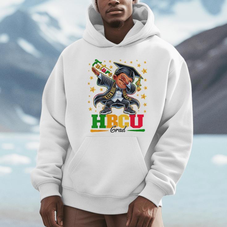 Future HBCU Grad Dabbing Kid Graduation For Boys Kids Unisex Hoodie
