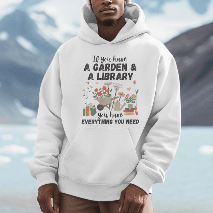 Gardening & Library Lover Books Reading Plants Cute Unisex Hoodie Gardening & Library Lover Books Reading Plants Cute Unisex Hoodie