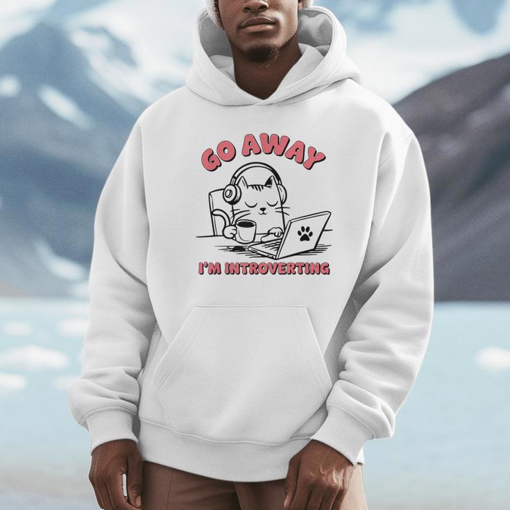 Go Away I´m Introverting Stay Home Socially Awkward Unisex Hoodie Go Away I´m Introverting Stay Home Socially Awkward Unisex Hoodie