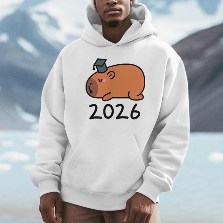 Grad Class Of 2026 Capybara Graduation Graduated Kids Unisex Hoodie