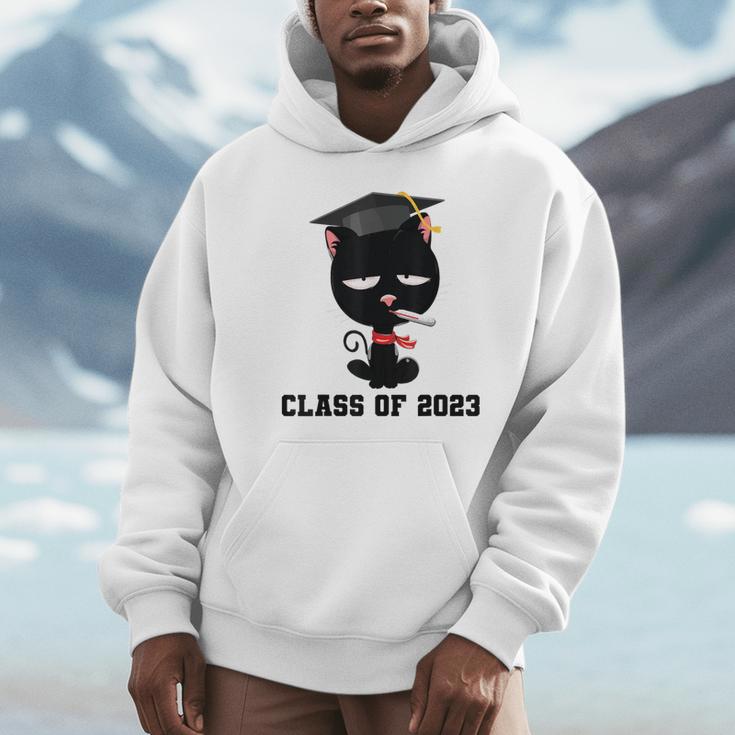 I Graduated Class Of2023 Cat Graduation Unisex Hoodie