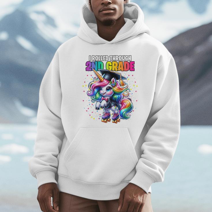 Graduation 2nd Grade Unicorn Roller Skate Girls Grad Unisex Hoodie