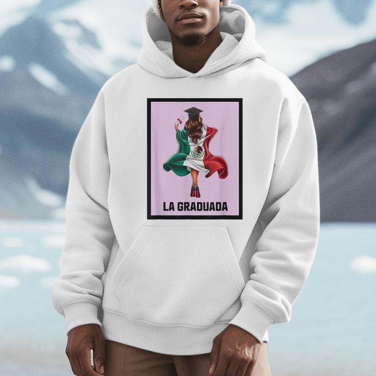 Graduation Latina Educated La Graduada Mexican Bingo Card Unisex Hoodie