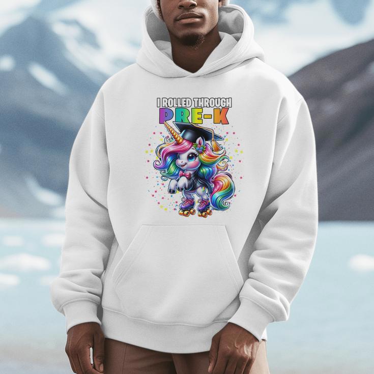 Graduation Pre-K Unicorn Roller Skate Girls Preschool Grad Unisex Hoodie