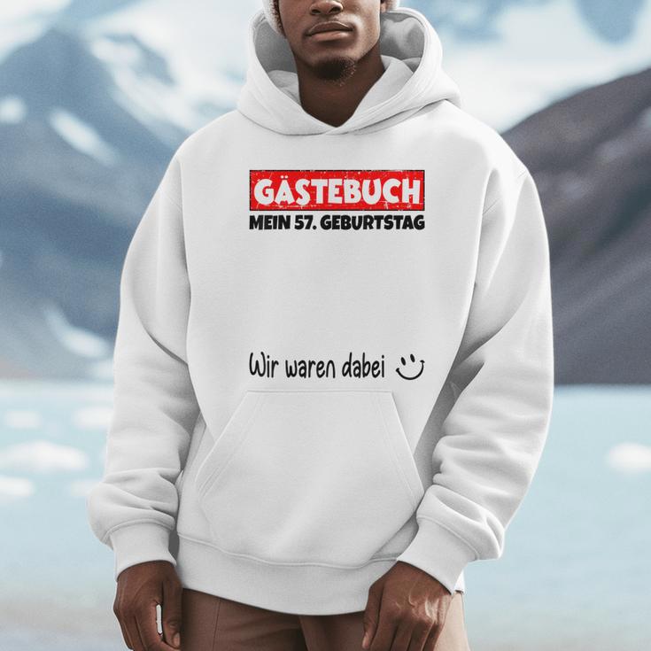 Guest Book Wir Waren Dabei Mein 57 Geburtstag German Unisex Hoodie Guest Book Wir Waren Dabei Mein 57 Geburtstag German Unisex Hoodie