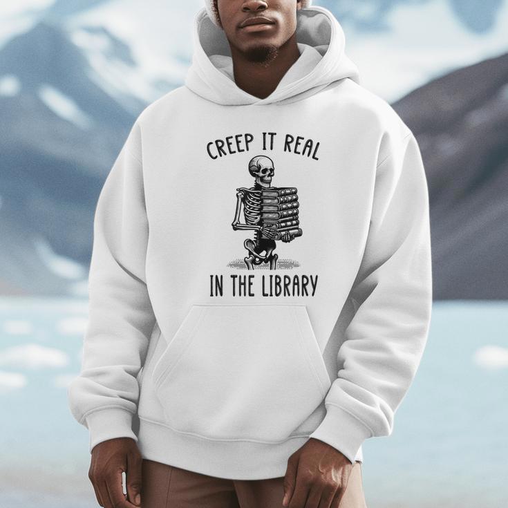 Halloween Skeleton Pun Book Lover Library Joke Unisex Hoodie