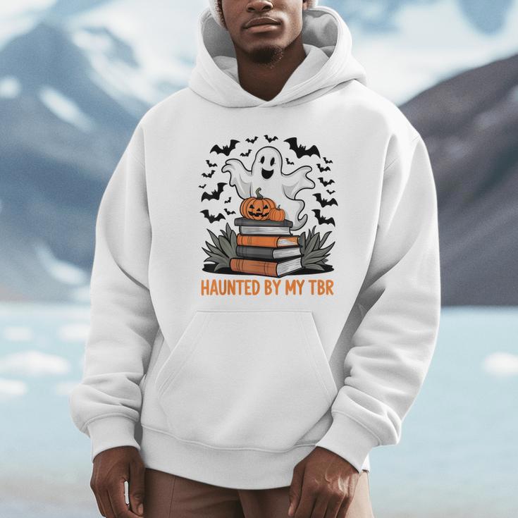 Haunted By My TBR Boo Halloween Book Lover Librarian Unisex Hoodie Haunted By My TBR Boo Halloween Book Lover Librarian Unisex Hoodie