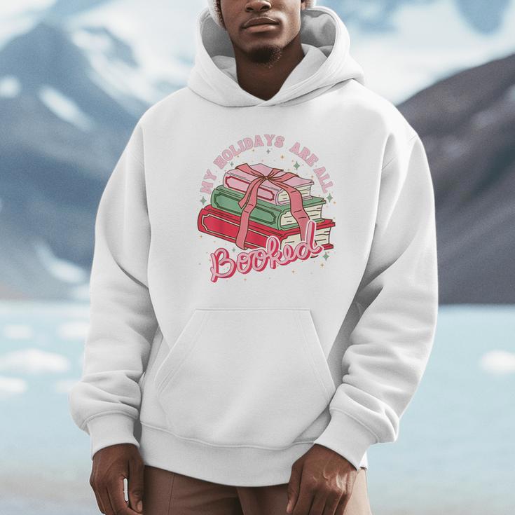 My Holidays Are All Booked Christmas Reading Books Bookish Unisex Hoodie