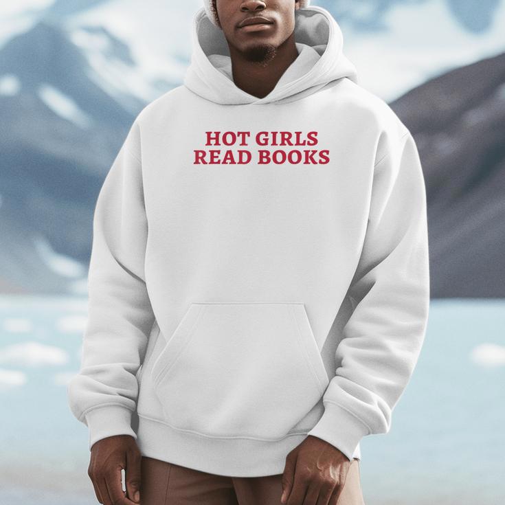 Hot Girls Read Books Book Lovers Unisex Hoodie