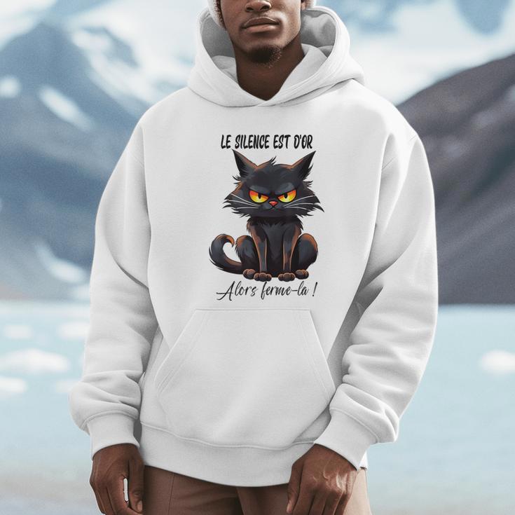 Humor Provocateur Sarcasm Closes The Silence Introvert Chat Unisex Hoodie