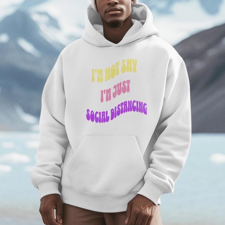 I'm Just Social Distancing Introvert Funny Unisex Hoodie I'm Just Social Distancing Introvert Funny Unisex Hoodie