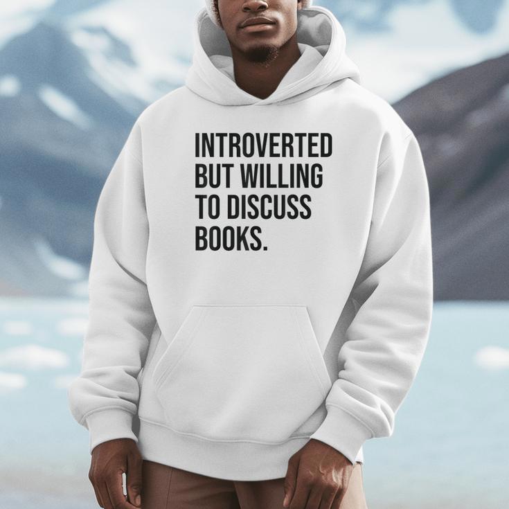 Introverted Bookworm Books Introvert Unisex Hoodie