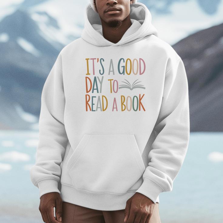 It’s a Good Day To Read a Book Lovers Library Reading Women Unisex Hoodie