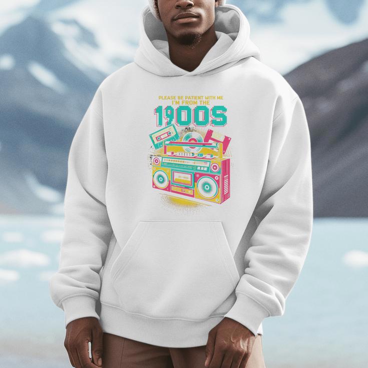 Joke 90s Please Be Patient With Me I'm From The 1900s Premium Tri-Blend Unisex Hoodie