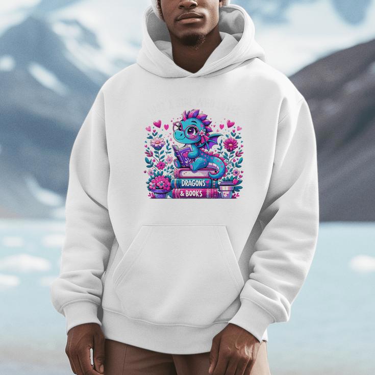 Just A Girl Who Loves Dragons And Books Cute Dragon Reading Premium Tri-Blend Unisex Hoodie Just A Girl Who Loves Dragons And Books Cute Dragon Reading Premium Tri-Blend Unisex Hoodie