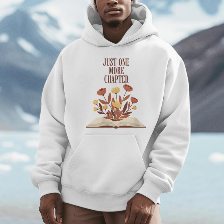 Just One More Chapter Book Lovers Floral Unisex Hoodie