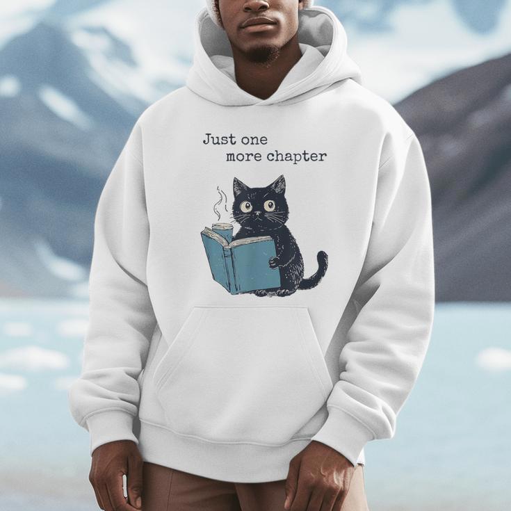 Just One More Chapter Bookworm Cat Book Lover Unisex Hoodie Just One More Chapter Bookworm Cat Book Lover Unisex Hoodie