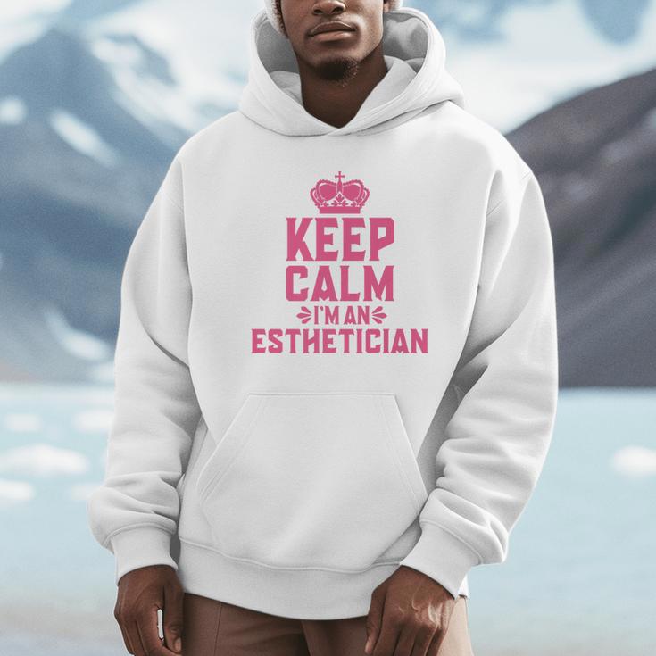 Keep Calm I'm An Esthetician Graduation Esthetician Premium Unisex Hoodie