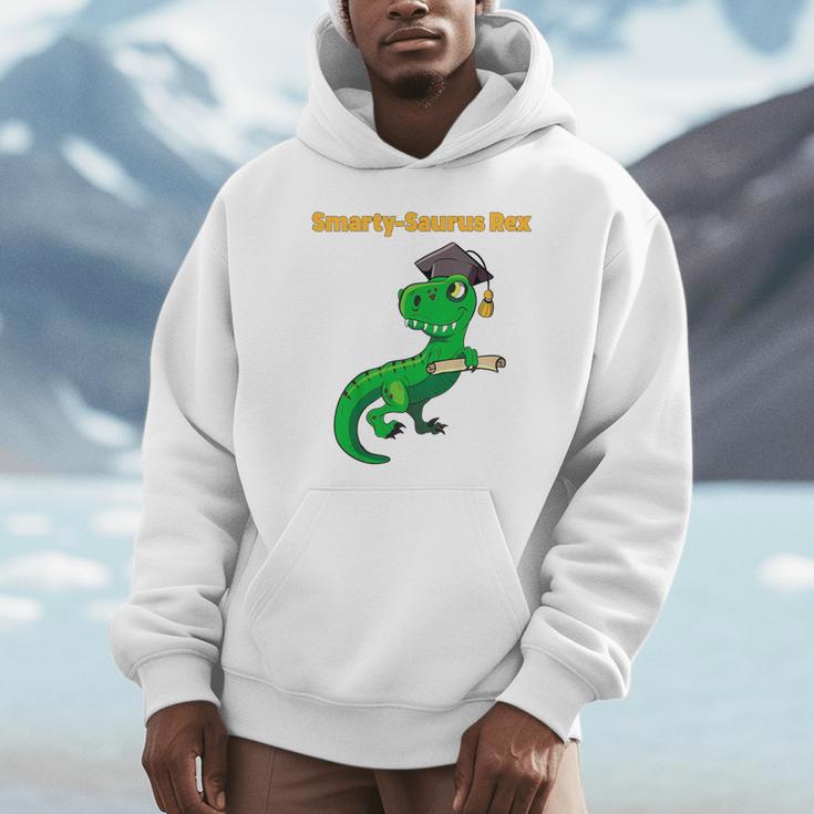 Kids Cute Graduation Dinosaur Smarty Saurus Kinder VPK Pre-k Grad Unisex Hoodie