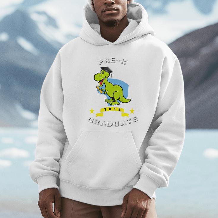 Kids Dinosaur Pre-K Graduation TShirt Kids Preschool Graduation Unisex Hoodie
