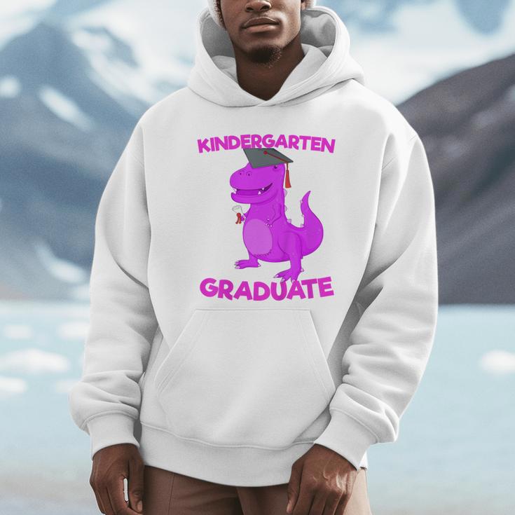 Kids Kindergarten Graduation Idea For Girls Dinosaur Unisex Hoodie