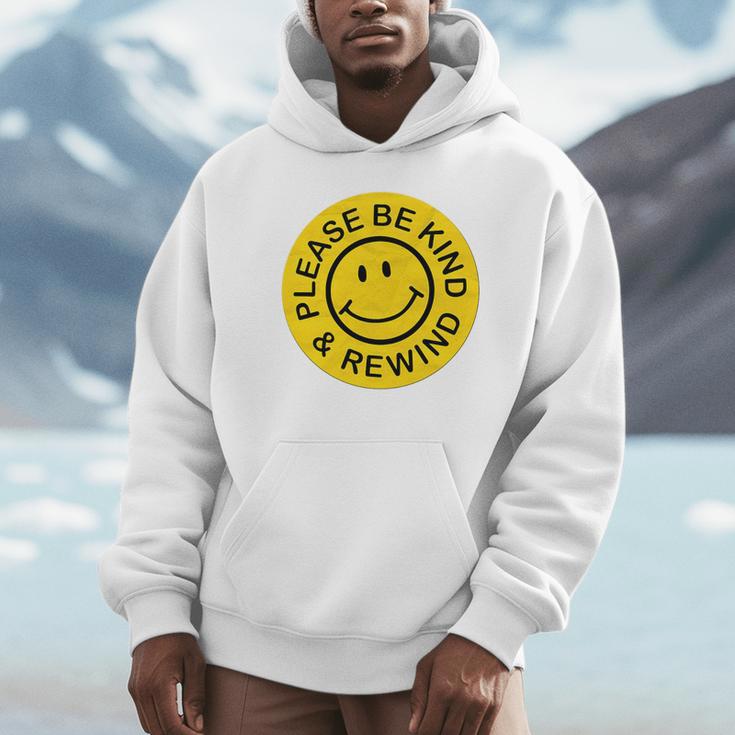 Be Kind Rewind Shirt Retro Nostalgia Sticker 80s 90s Tee Premium Tri-Blend Unisex Hoodie