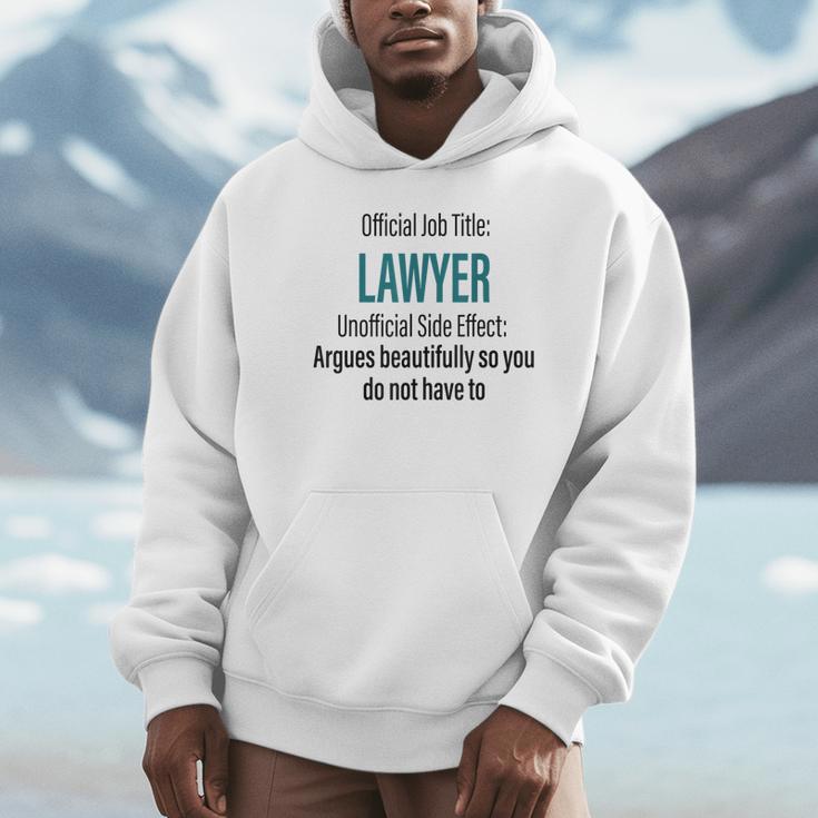 Lawyer Definition Quote Attorney Student Graduation Unisex Hoodie