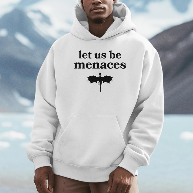 Let Us Be Menaces Dragon Book Lover Unisex Hoodie