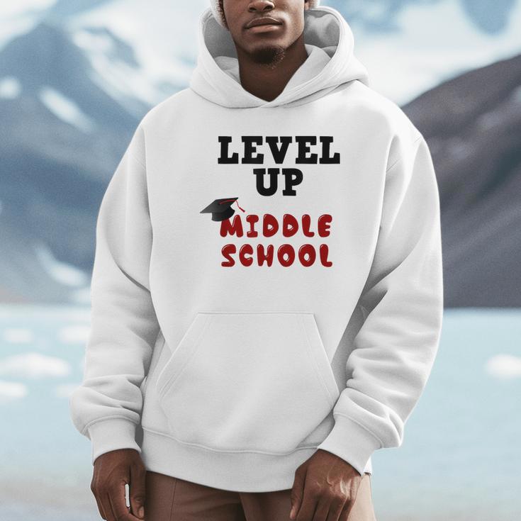Level Up Middle School 5th Grade Graduation Unisex Hoodie