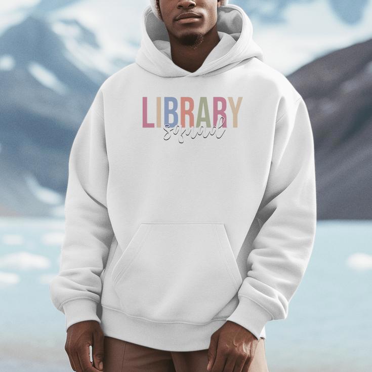 Library Squad Librarian Book Lover Bookworm Unisex Hoodie